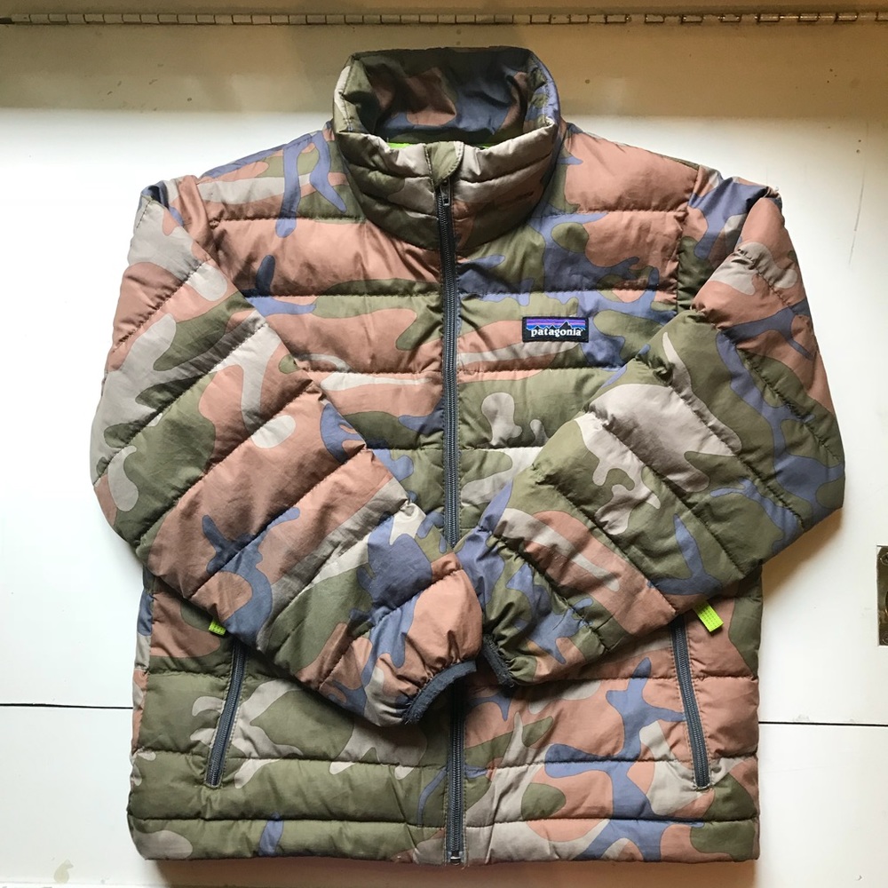 Patagonia down camo jacket